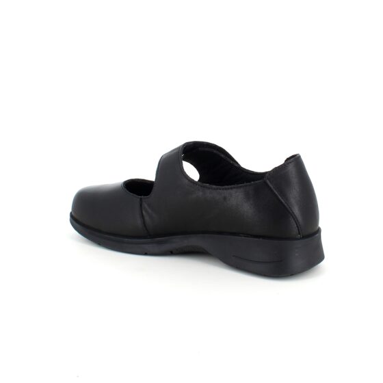 Ballerina i skinn fra Green Comfort med borrelåsåpning