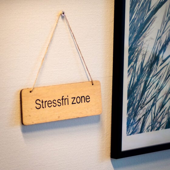 Treskilt Stressfri sone