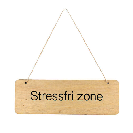 Treskilt Stressfri sone