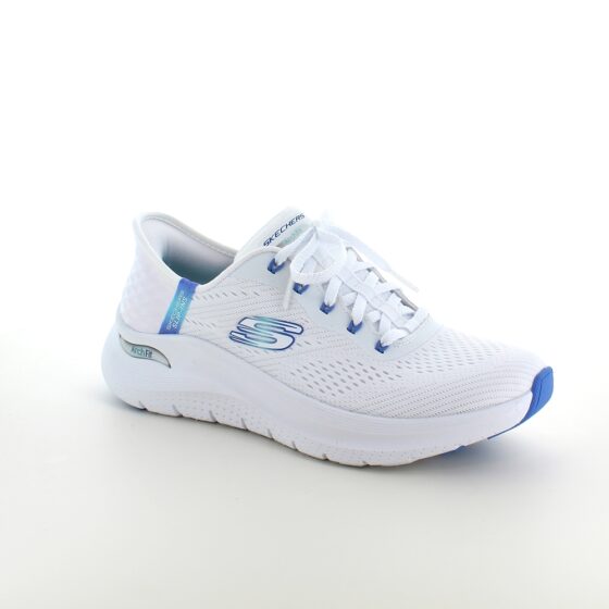 Hvite Slip-ins fra Skechers med svangstøtte