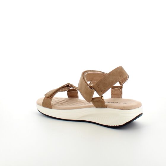Brun sandal med god såle og støtte