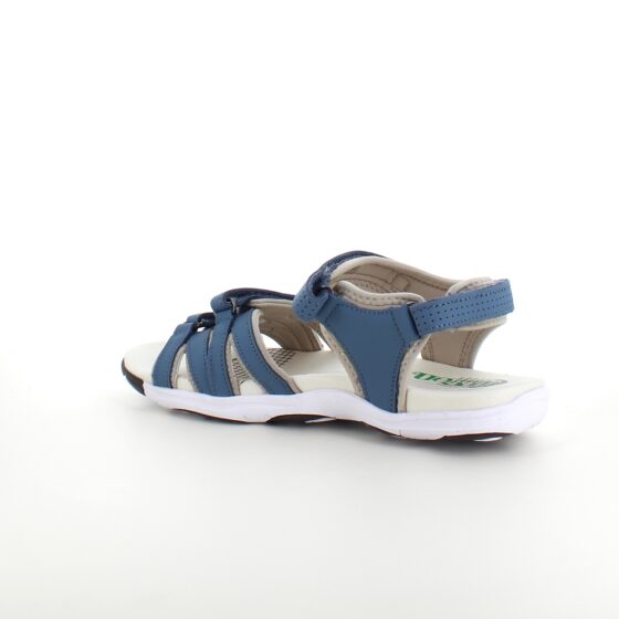 Blå sandal fra Green Comfort med fire justerbare stropper