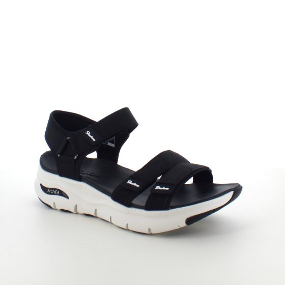 Sort ArchFit sandal fra Skechers