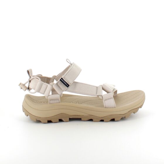 Merrell tursandal med borrelåsremmer og svangstøtte