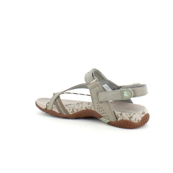 Grønn Merrell Siena sandal med tåsplit og fine detaljer