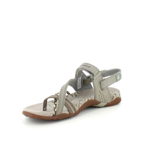 Grønn Merrell Siena sandal med tåsplit og fine detaljer