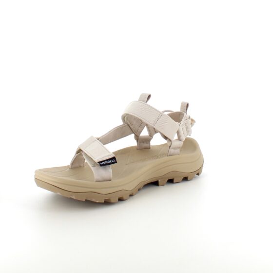 Merrell tursandal med borrelåsremmer og svangstøtte