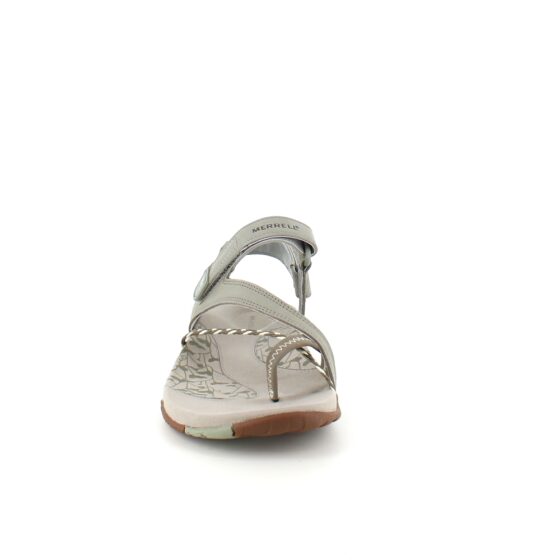 Grønn Merrell Siena sandal med tåsplit og fine detaljer