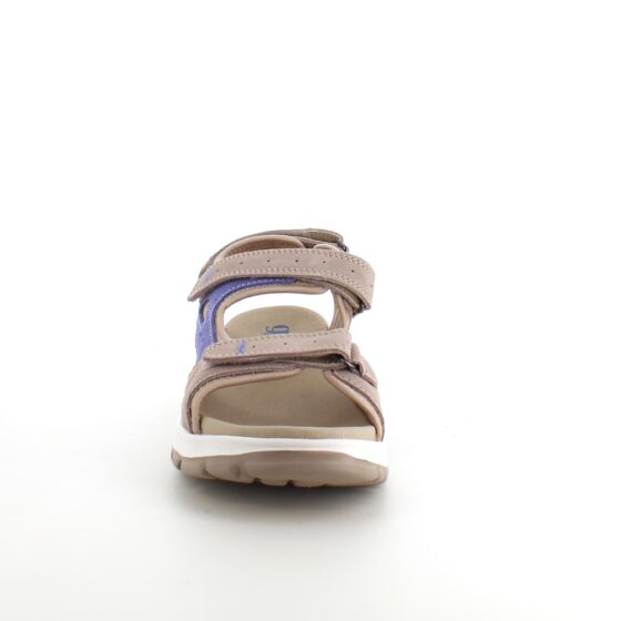 Bred sandal med 3 justerbare remmer fra Green Comfort