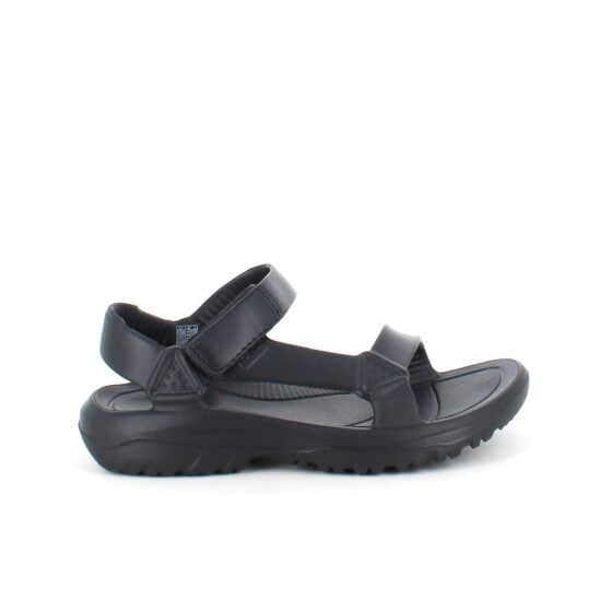 Svart lettvekts sandal fra Teva med fotbuestøtte