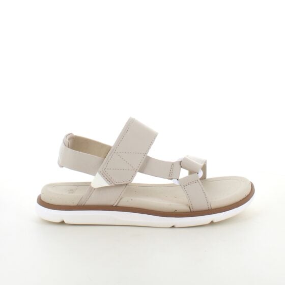 Beige lærsandal fra Teva med god støtabsorbering