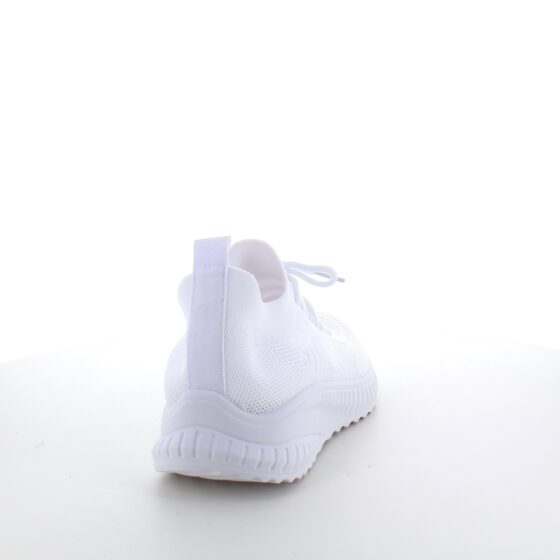 Hvite slip-on sneakers i pustende mesh