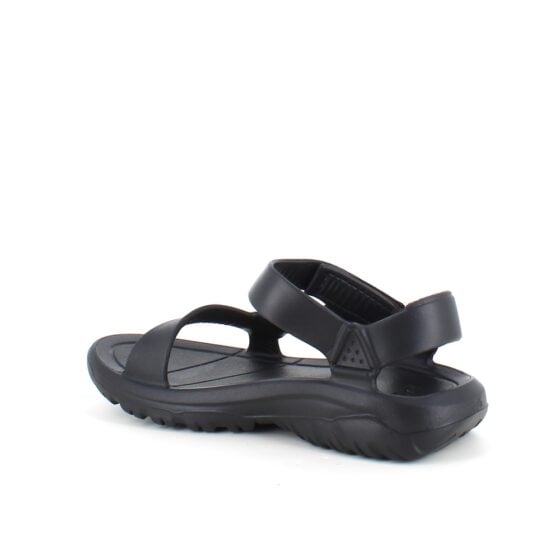 Svart lettvekts sandal fra Teva med fotbuestøtte