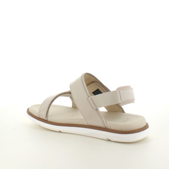Beige lærsandal fra Teva med god støtabsorbering