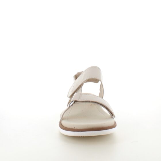 Beige lærsandal fra Teva med god støtabsorbering