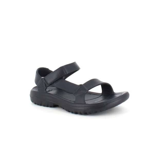 Svart lettvekts sandal fra Teva med fotbuestøtte