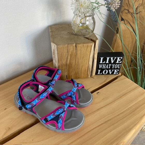 Blå/Rosa CMP lettvekts sandal med fantastisk komfort
