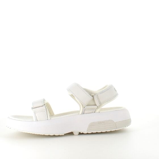 Hvit Gaitline sandal med gangesåle