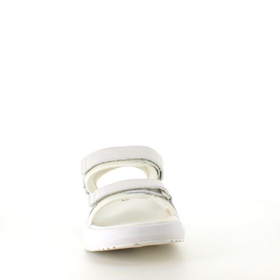 Hvit Gaitline sandal med gangesåle