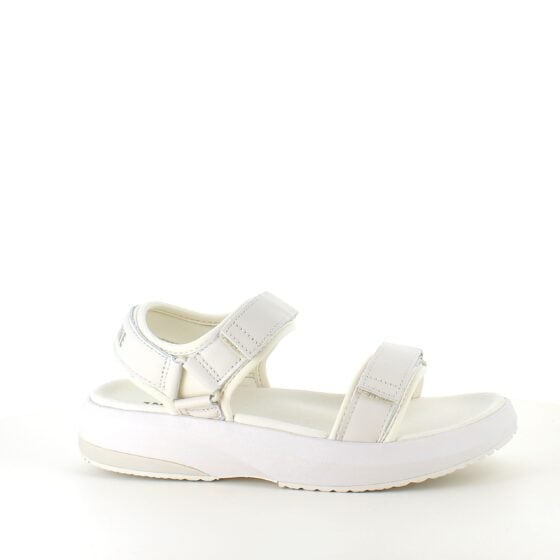 Hvit Gaitline sandal med gangesåle