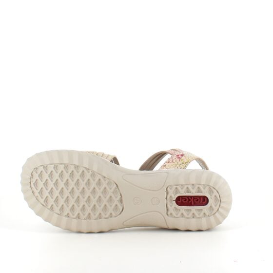 Rieker sandal i mykt skinn