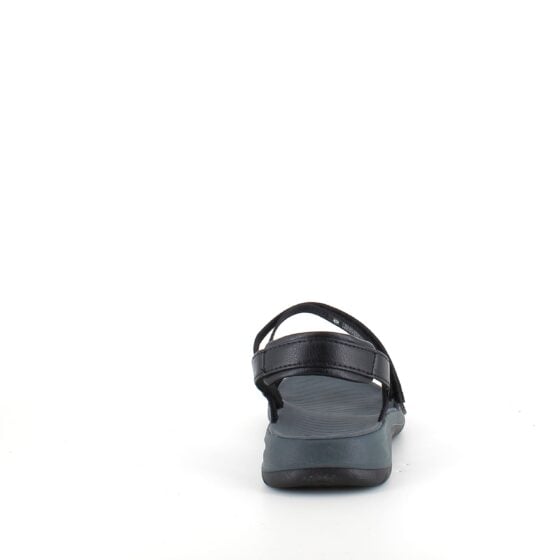 Svart Teva Tirra Traveler damesandal med fotsupport