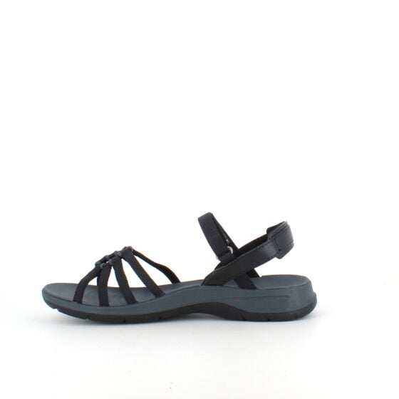 Svart Teva Tirra Traveler damesandal med fotsupport