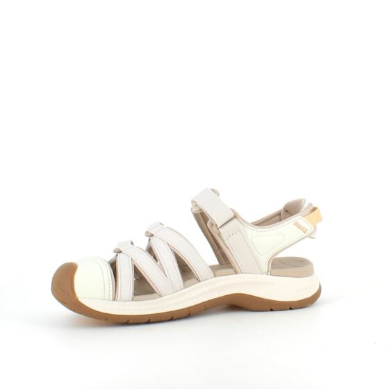Lys lukket Teva Tirra sandal med buestøtte