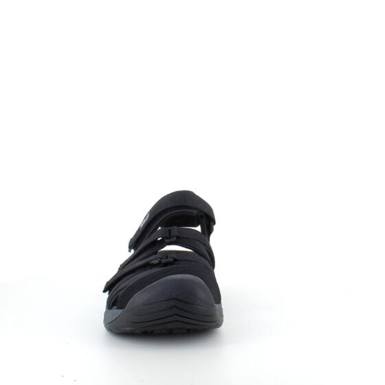 Svart lukket Teva Tirra sandal med fotbuestøtte