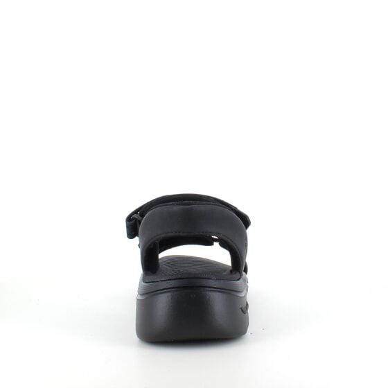 Sort Slip-Ins sandal fra Skechers med god svangstøtte