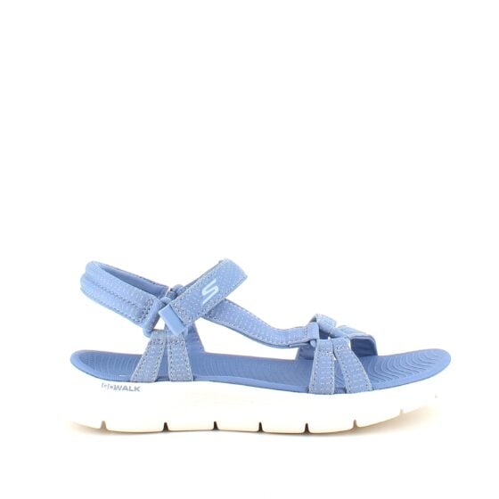 Lyseblå Skechers GOwalk sandal, bred modell