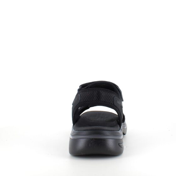 Svart Skechers herresandal med svangstøtte