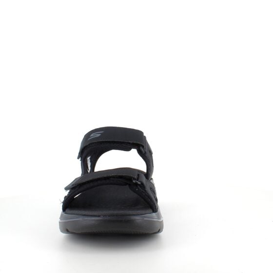 Svart Skechers herresandal med svangstøtte