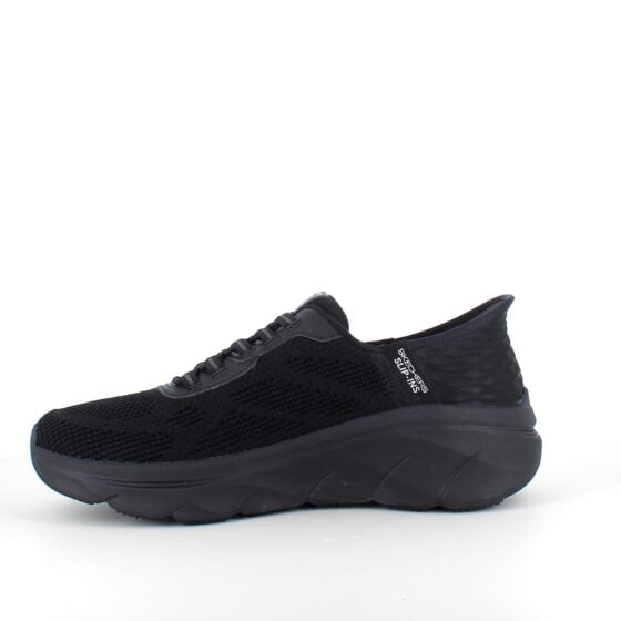 Svart Skechers Slip-ins med strikket overdel og elastisk snøring