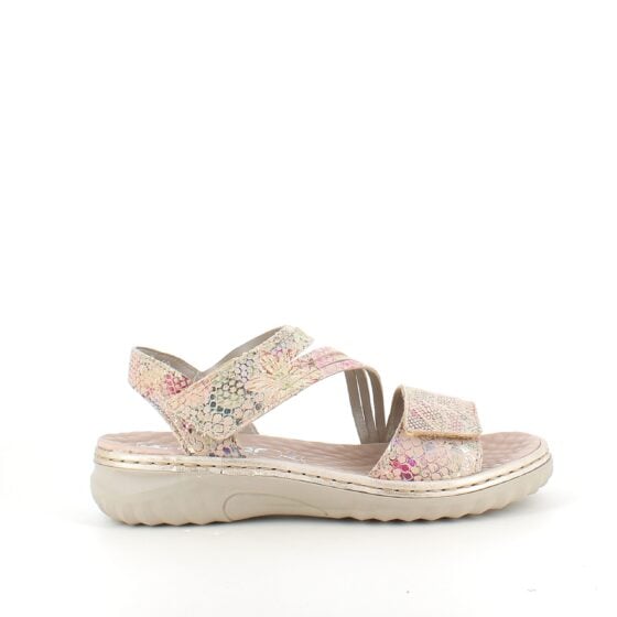 Rieker sandal i mykt skinn