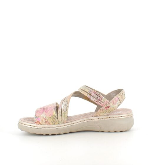 Rieker sandal i mykt skinn