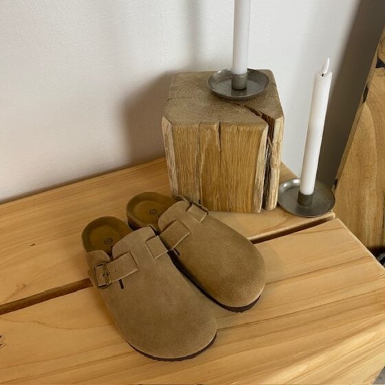 Lysebrun clog sandal fra Cph-Copenhagen