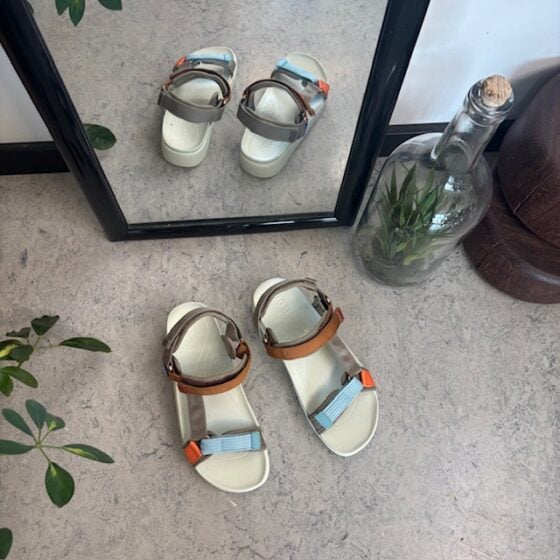 Flerfarget Green Comfort sandal