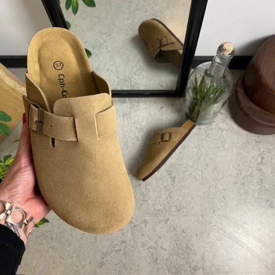 Lysebrun clog sandal fra Cph-Copenhagen
