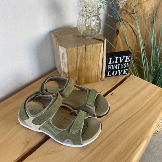 Grønn Corsica sandal fra Green Comfort med god svangstøtte