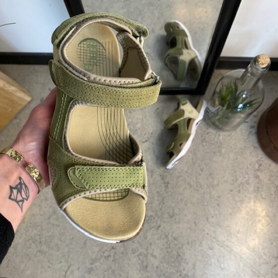 Grønn Corsica sandal fra Green Comfort med god svangstøtte