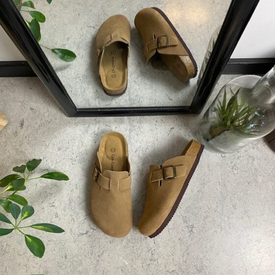Lysebrun clog sandal fra Cph-Copenhagen