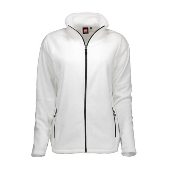 Nybo Hvit Dame Skjorter & Outdoor Microfleece Cardigan, Antipilling, Lett Figursydd
