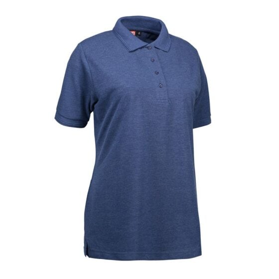 Nybo Blå Melange Dame Prowear Polo, Ekstra Slitesterk