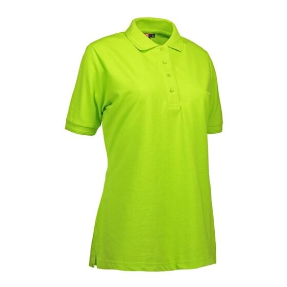 Nybo Lime Dame Prowear Polo, Slitesterk, Forkrympet