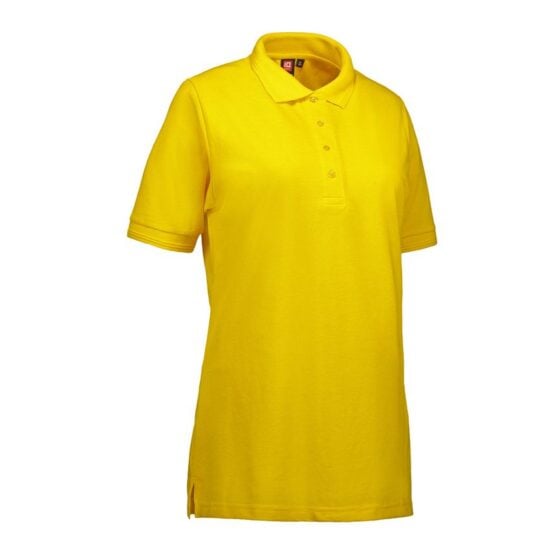 Nybo Gul Dame Prowear Poloshirt, Slitestyrke, Forkrympet