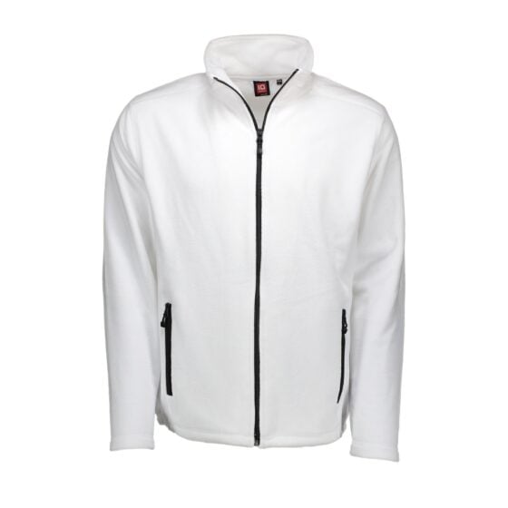 Nybo Hvit Herre Skjorter & Outdoort Micro Fleece Cardigan, Antipilling, Elastikk i Bunn
