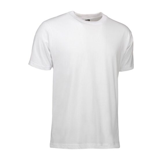 Nybo Hvit Herre Basic T-Skjorte, Klassisk Modell, Formfast