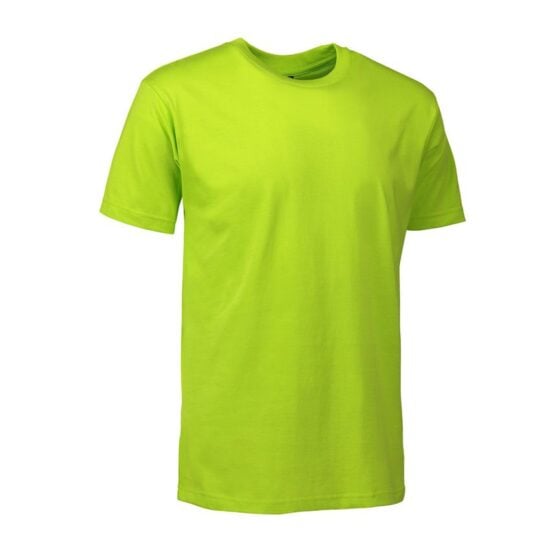 Nybo Lime Herre Basic T-skjorte, Klassisk Modell, Holder Formen