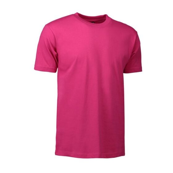 Nybo Pink Herre Basic T-Skjorte, Slitesterk, Klassisk Modell
